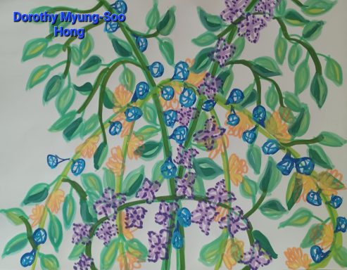 Abstract flower motif